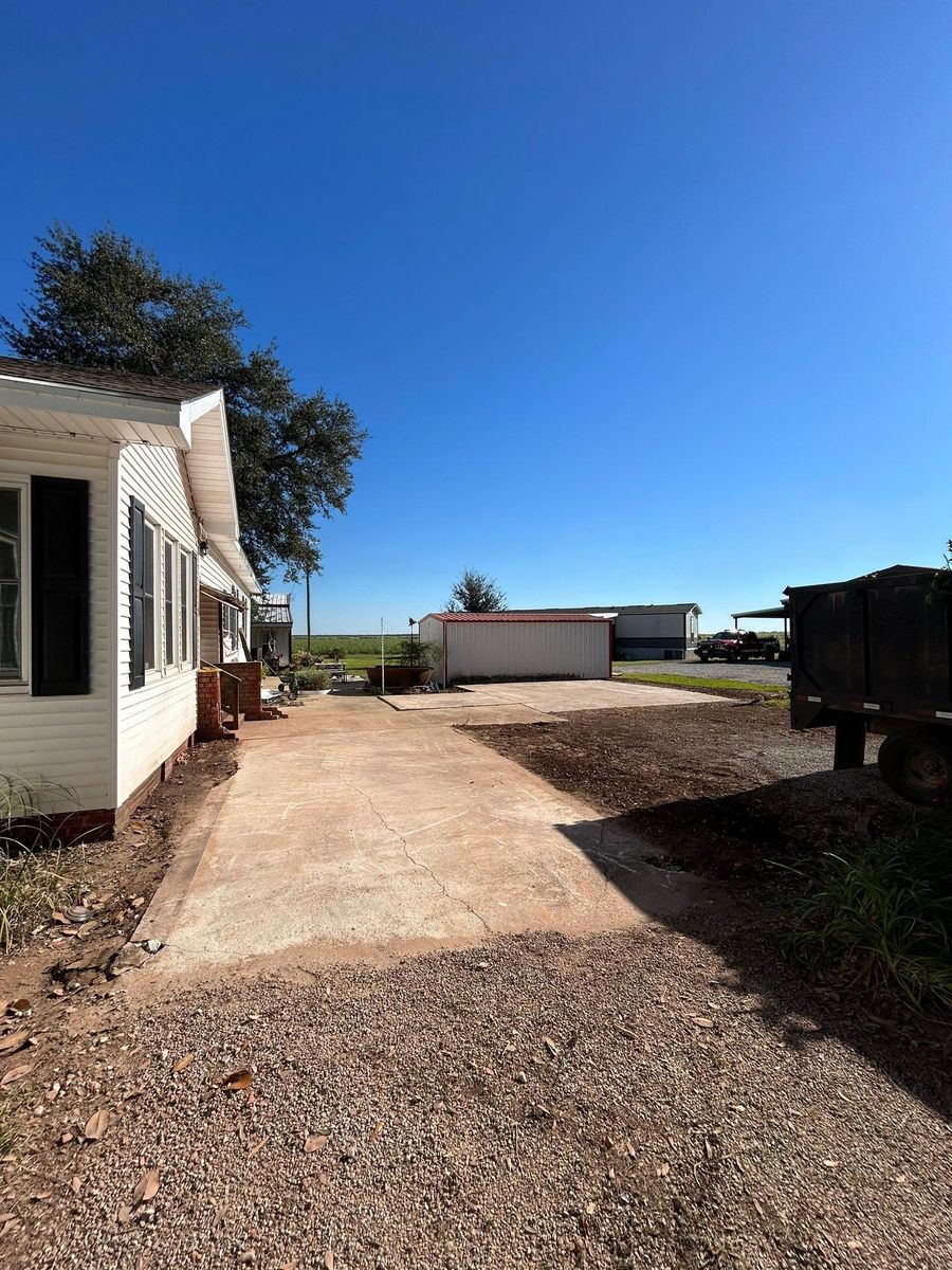 House pads & Driveway Installations for Lambert Equipment Services in Hessmer, LA