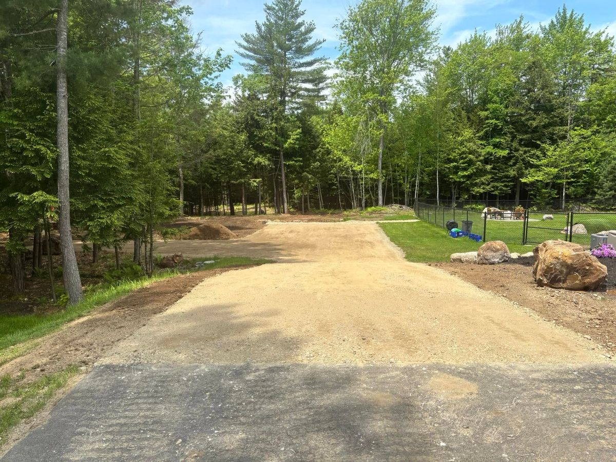 Driveway Grading for JKT Contracting in Keene, NH