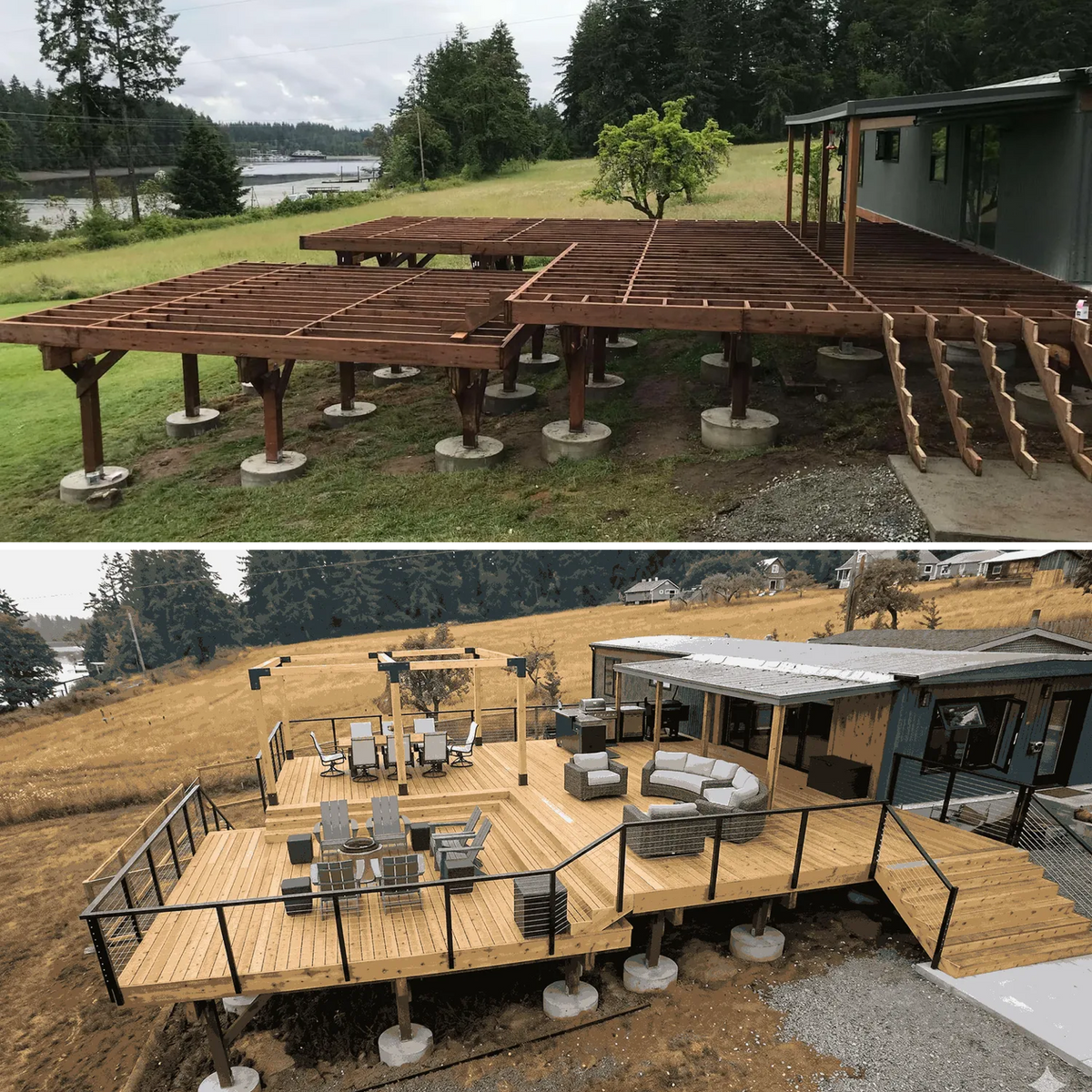 Deck and Patio Construction for NWP Construction Co. in Gig Harbor, WA