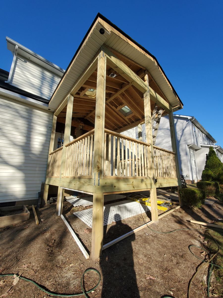 Porch Construction for Futura Renovations in Durham, NC
