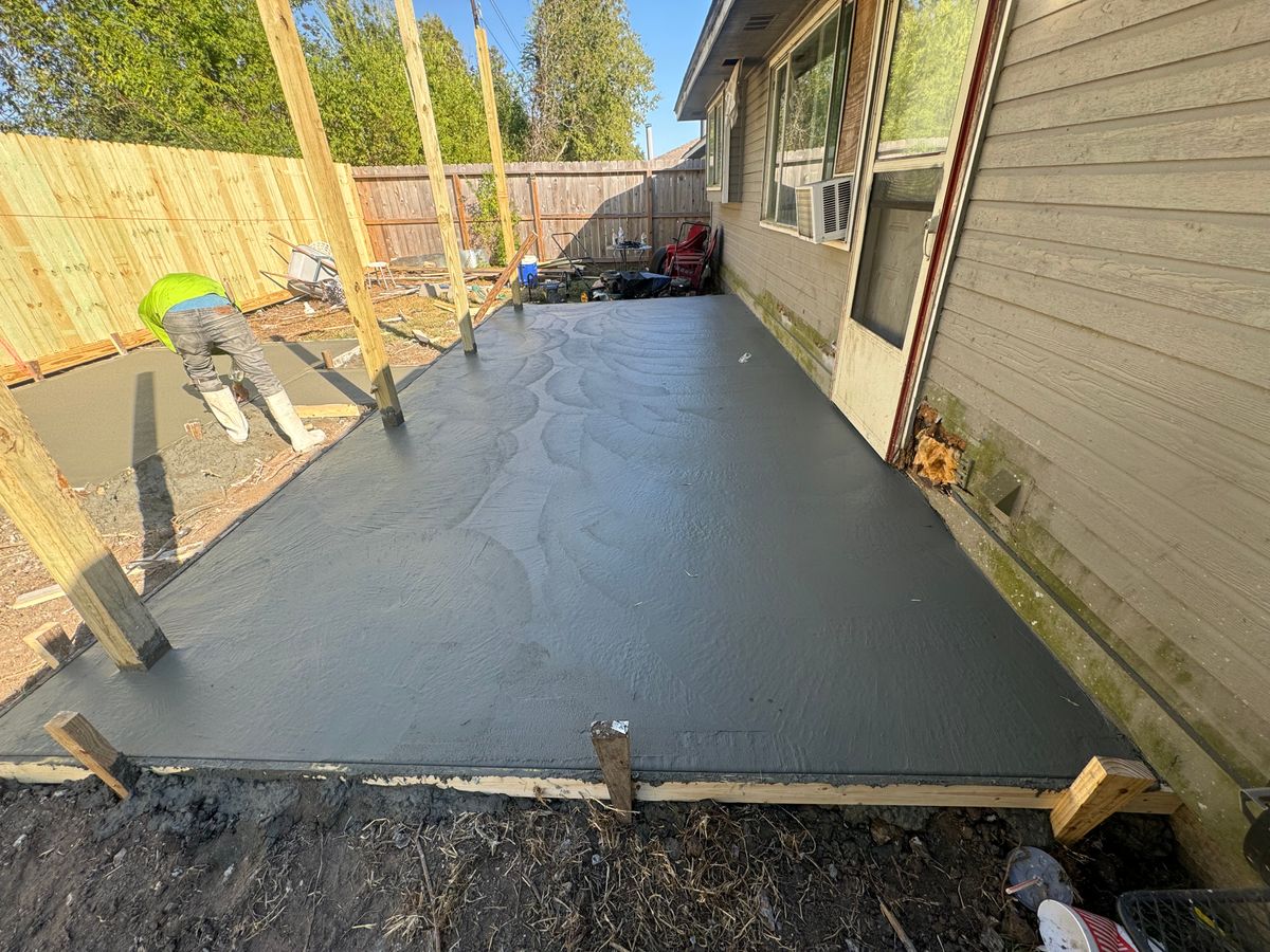 Patio Design & Installation for NG Concrete Services in Houston, TX
