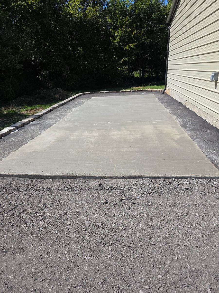Concrete Slab Construction for AXC LLC in Knoxville, TN