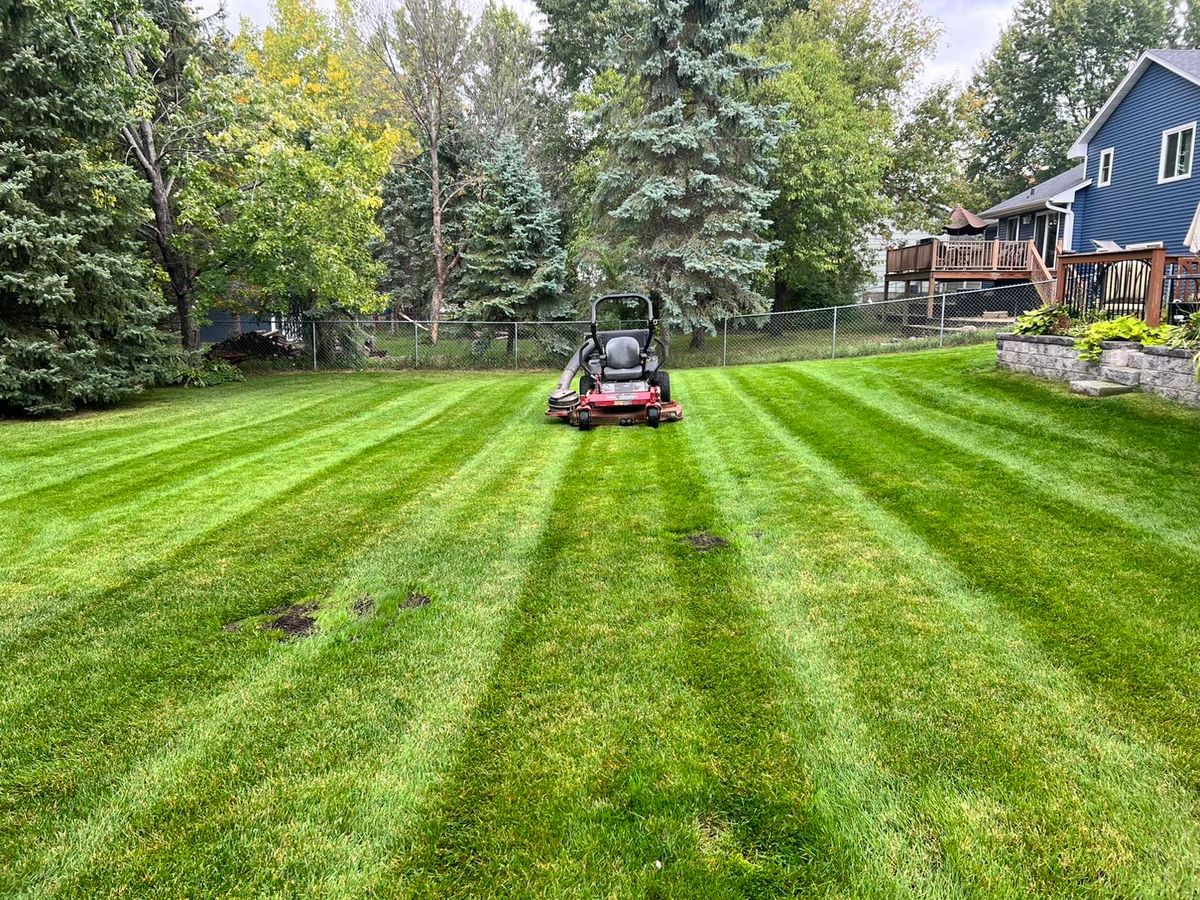 Mowing for Luke's Lawn Care and Landscape in Andover, MN