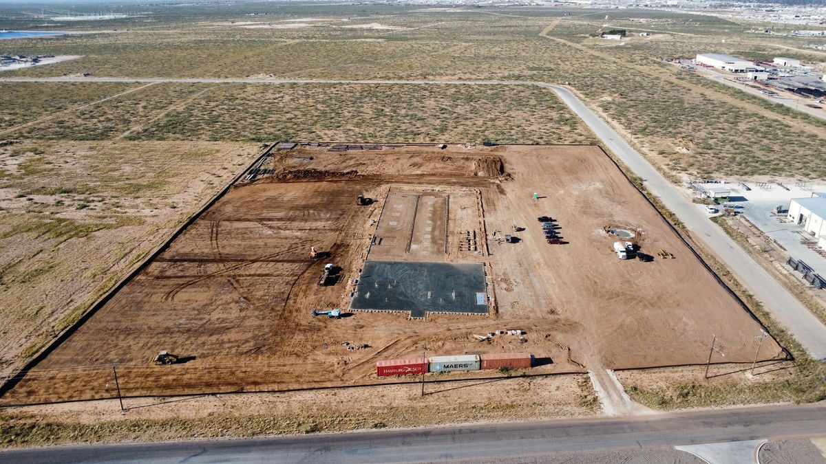 Excavation for DF Diamond Construction in Seminole, TX