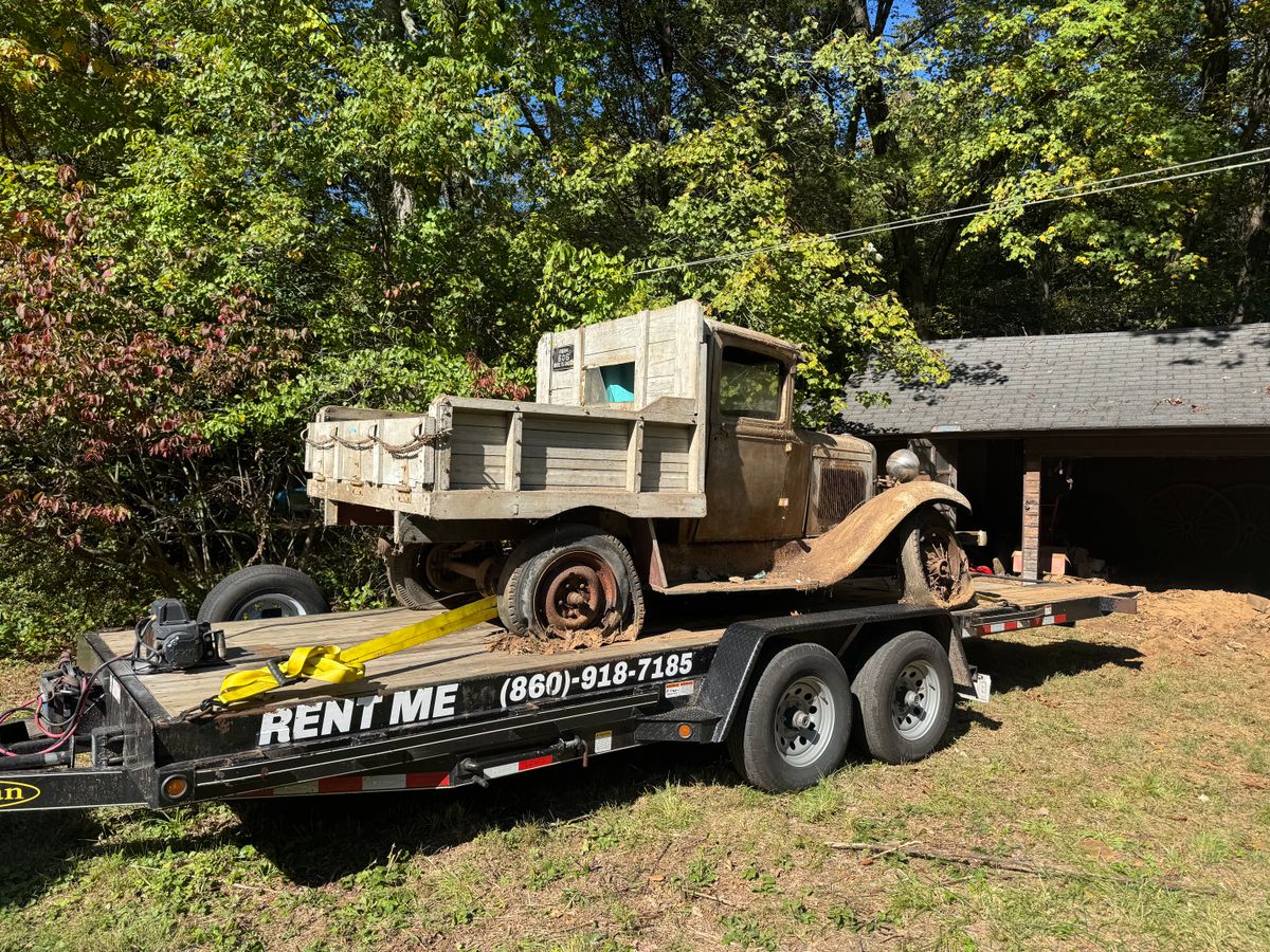 Tilt Deck Car Hauler for Chapman Rentals in Ellington, CT