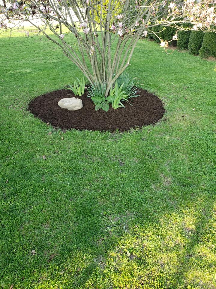 Mulch Installation for Jonathan A. Henne Property Services. in Hamburg, PA