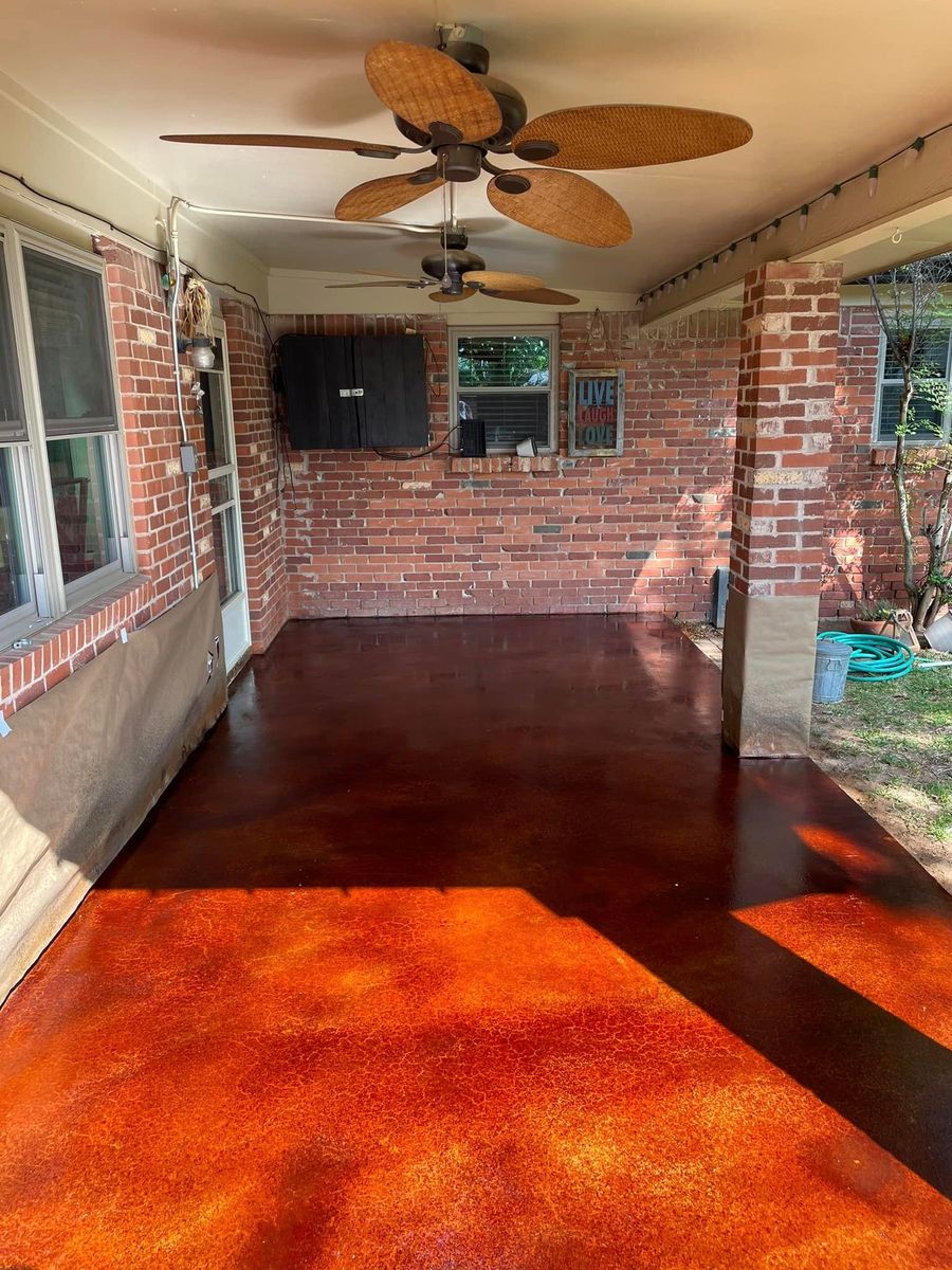 Concrete Staining for Crete-Fleet in Abilene, TX