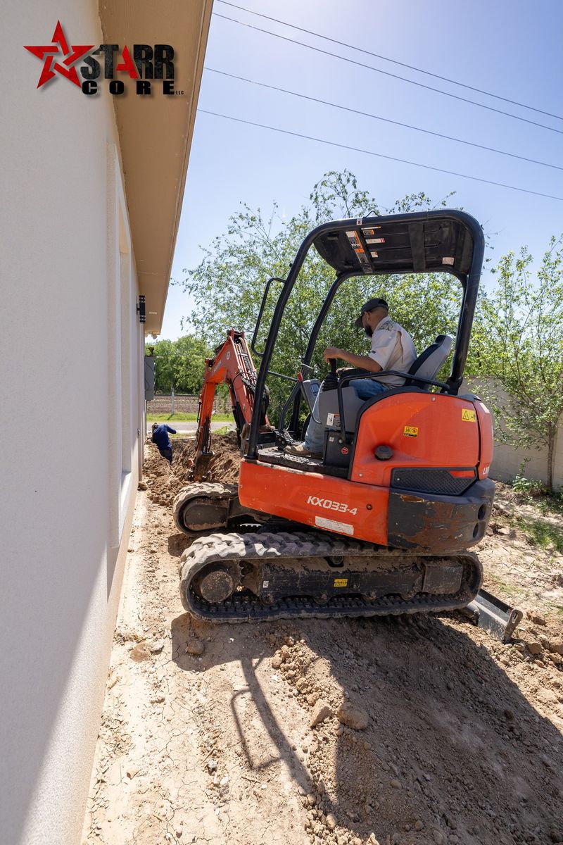 Foundation Digging for STARR CORE LLC in Rio Grande City, TX