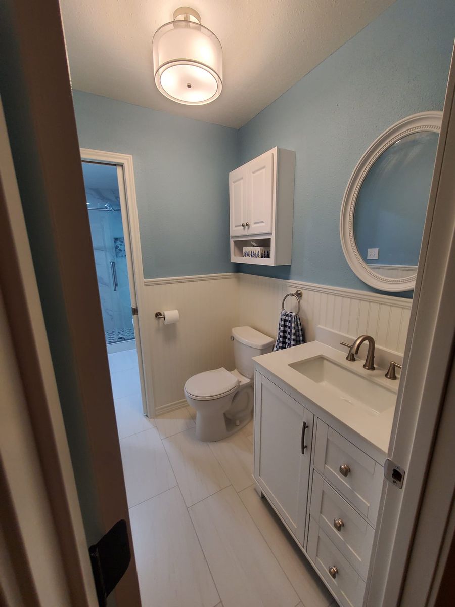 Bathroom Renovation for Big Brother Builders Construction in Houston, TX