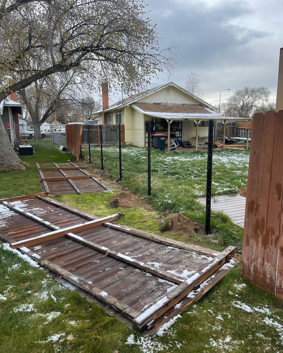 Fence Repair for T&H Outdoor Services in Twin Falls, ID