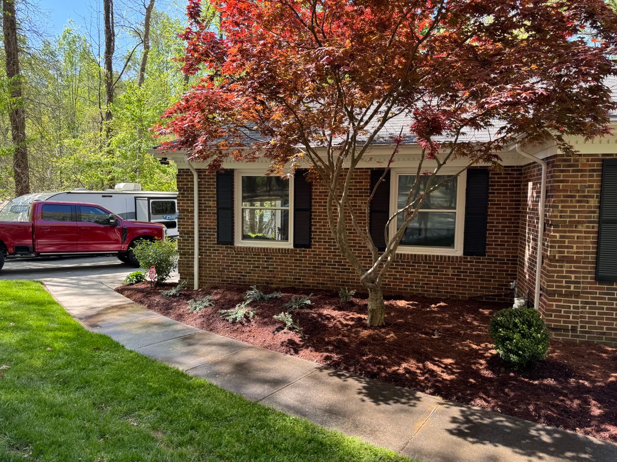 Landscape Installation for Upcycled Landscape and Design in Charlotte, NC