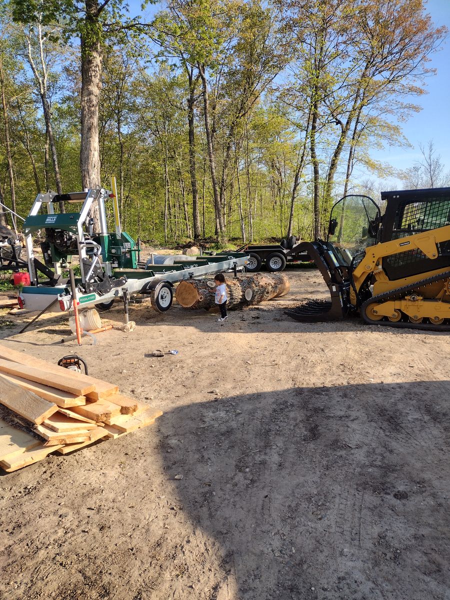 Portable Saw Mill Services for Dan's tree service in Bemidji, MN