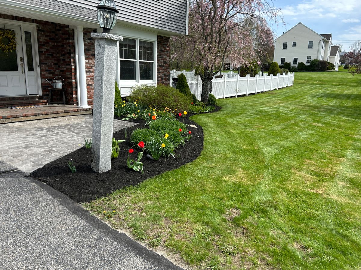 Mulch Installation for CM & Sons Landscaping LLC in Benton, ME