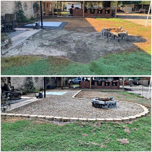 Rock Beds for JT’s Landscaping in Tyler County, TX