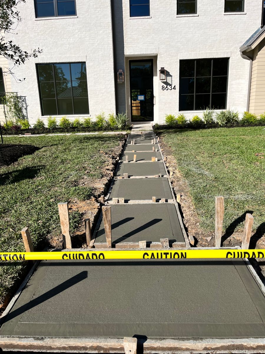 Walkways for BigTex Concrete Construction in Houston, TX