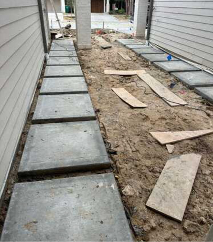 Sidewalk Installation for BigTex Concrete Construction in Houston, TX