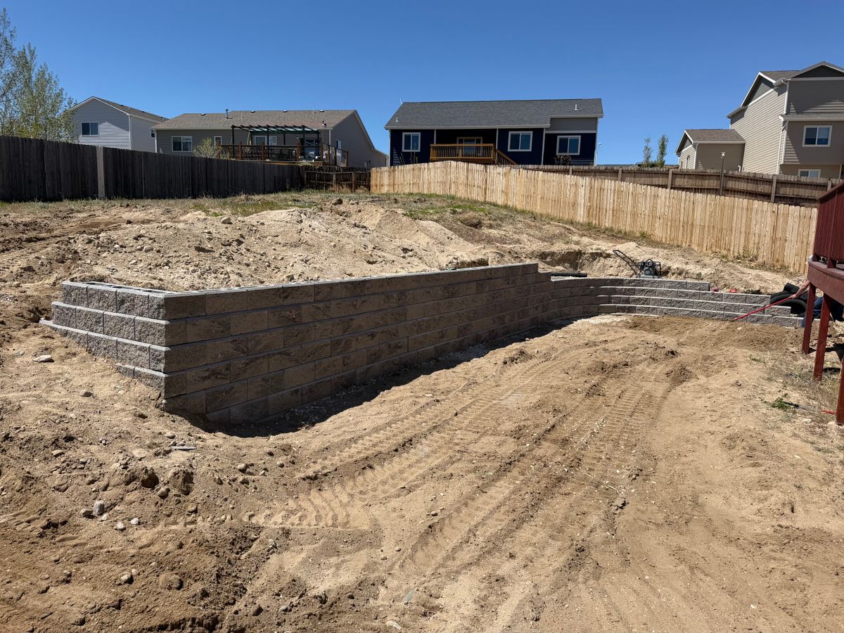 Retaining Wall Construction for Precision Landscape in Casper, WY