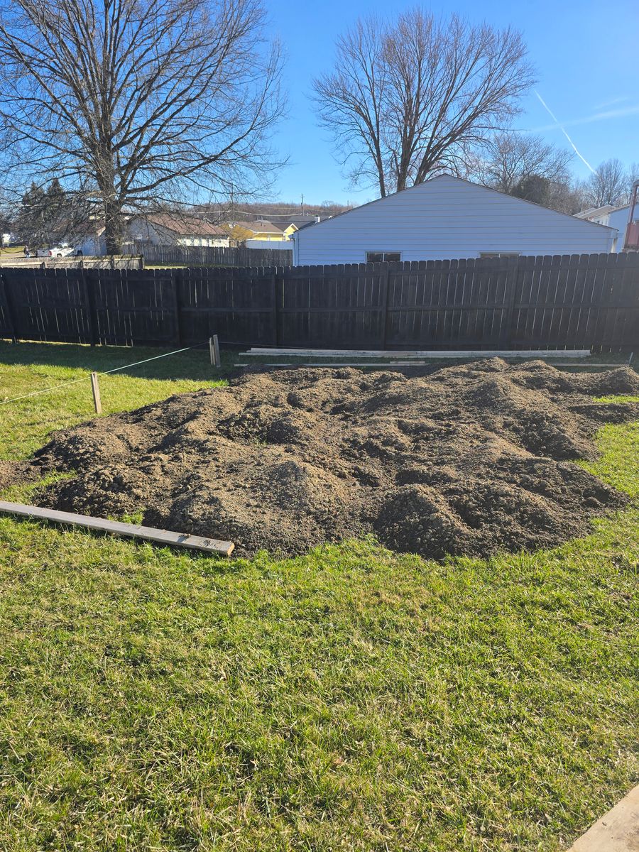 Demo and Excavation for Williams Custom Concrete in Poland Center, OH