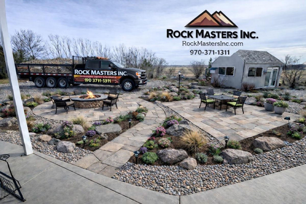 Landscape Design for Rock Masters Inc. in Evans, CO