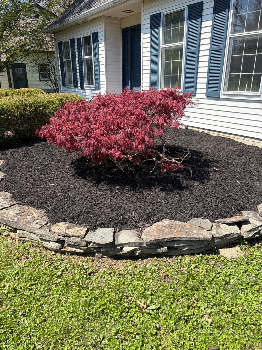 Mulch Installation for Youngstown Lawn & Patio Design in Canfield, OH