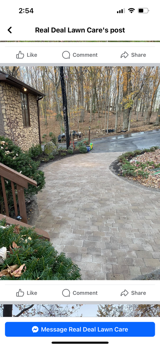 Patio & Walkway design for Real Deal Lawn Care in Goodlettsville, TN