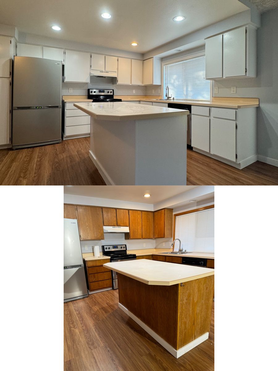 Kitchen and Cabinet Refinishing for AFP Painting LLC in Castle Rock, WA