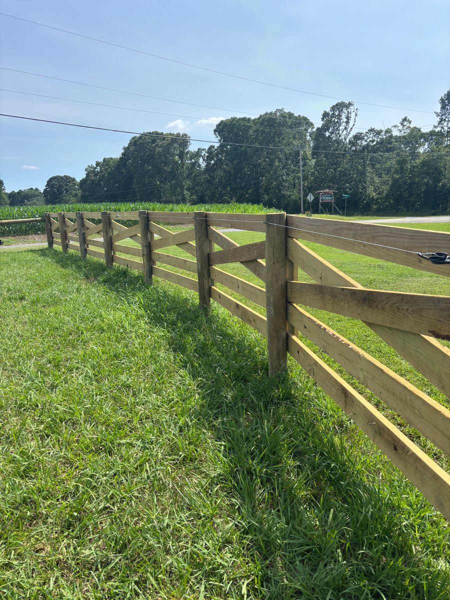 Fence Installation for LB Fencing & Services in Archdale, NC