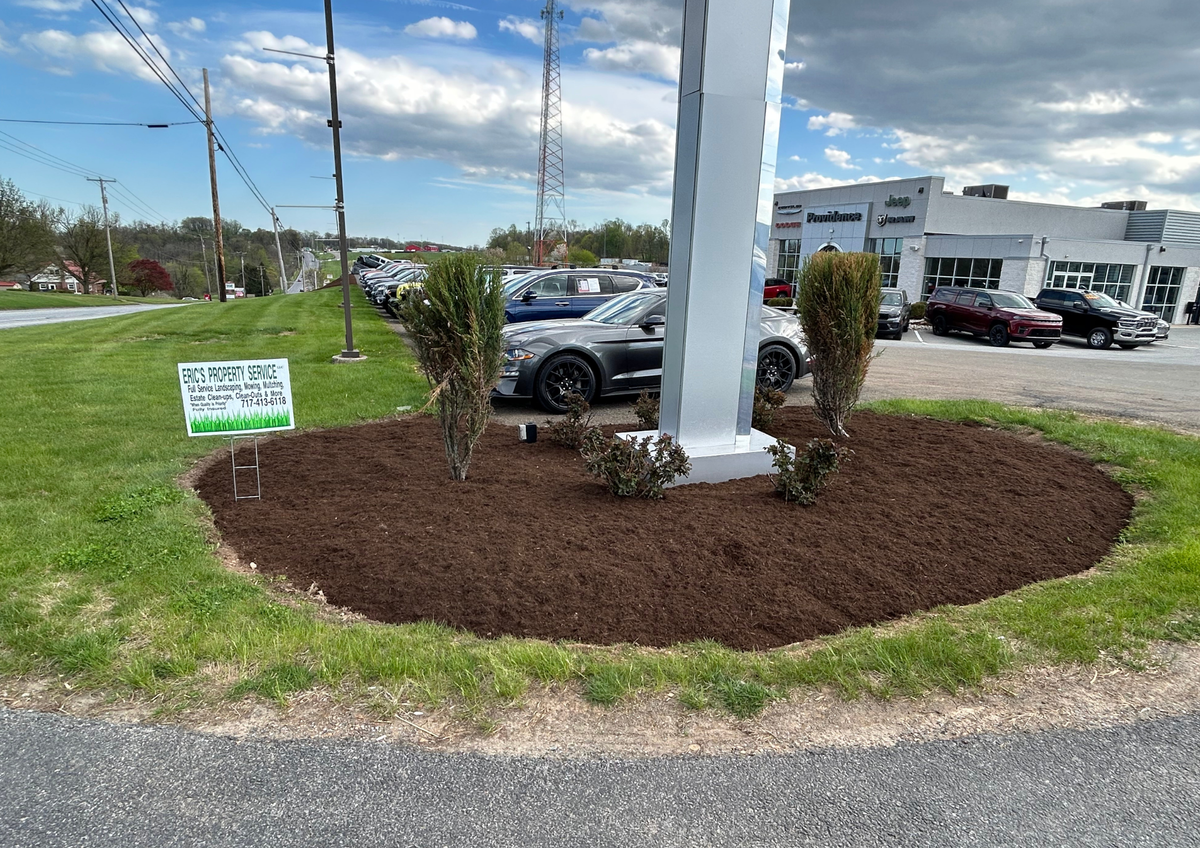 Mulch Installation for Eric's Property Service in Conestoga, PA
