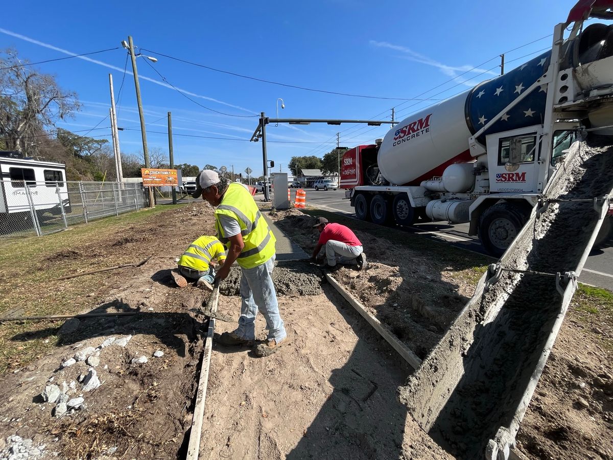 DOT Sidewalks for Lamar Construction in North Central, FL