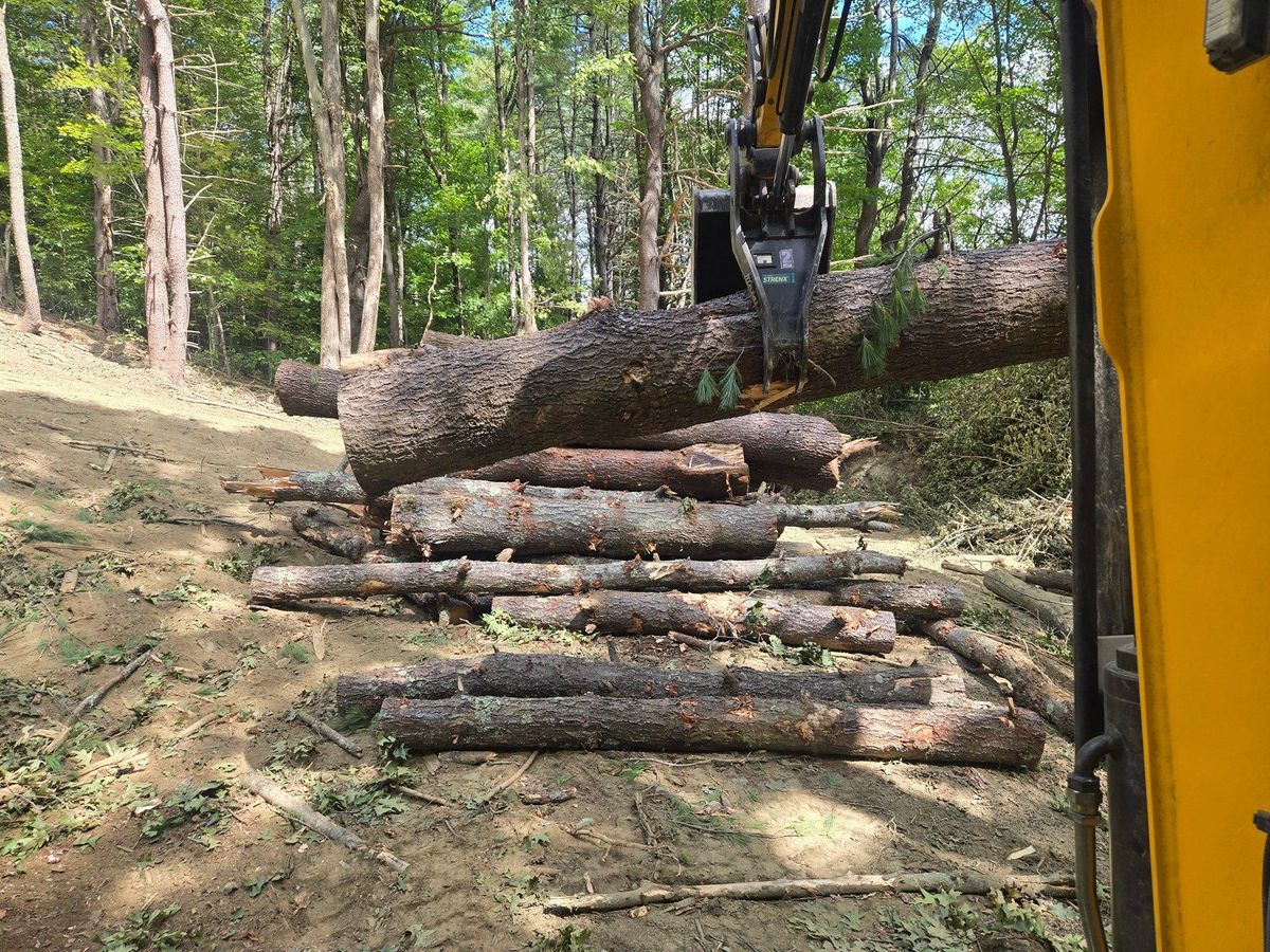 Site Preparation for MJS Excavating in Hardwick, MA