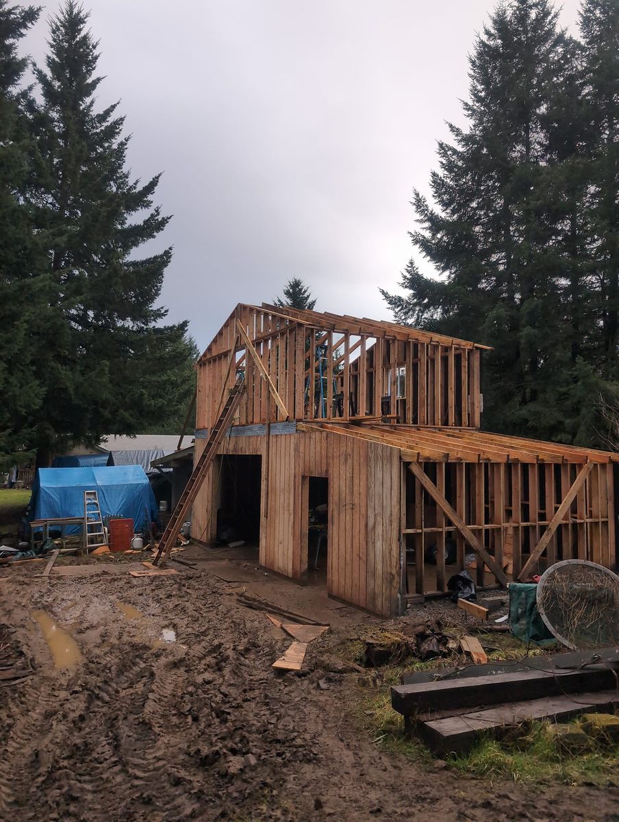 Pole Barn Construction for Blaine Tocher Construction LLC in Vernonia, OR