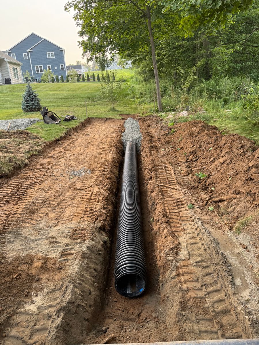 Site Work for Lennon Land Management in Suffield, CT