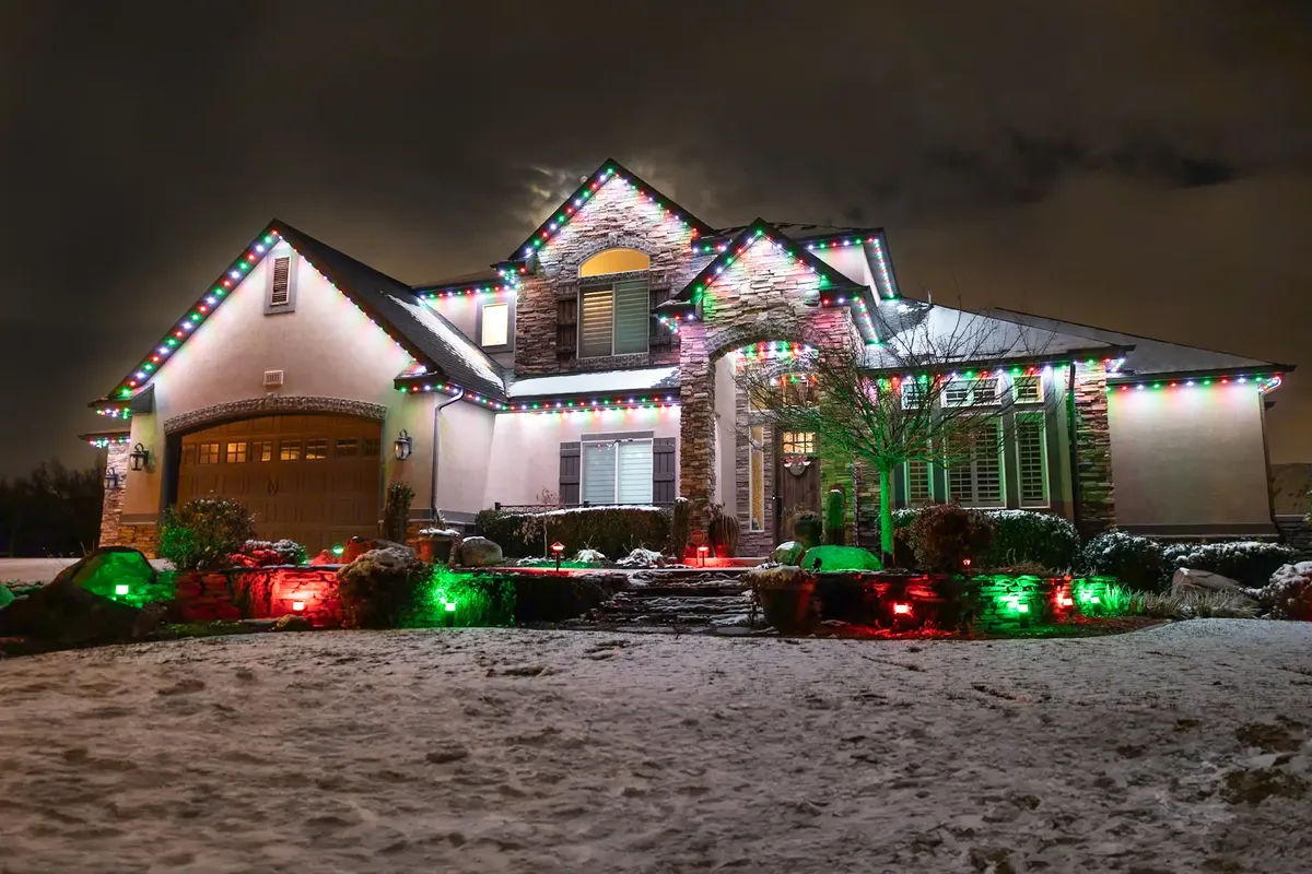 Christmas Light Installation for Muniz Tree Service in North Richland Hills, TX