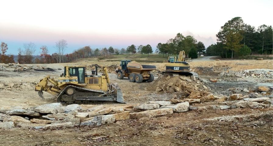 Pond Digging for McBryar Excavation in Trenton, GA