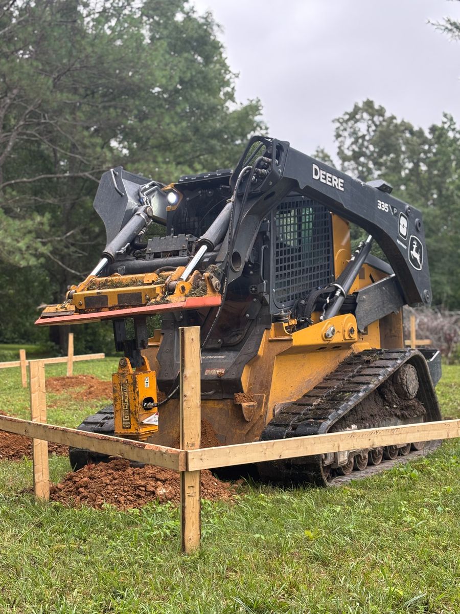 Site Preparation for Simmons land works in Sardis,, TN