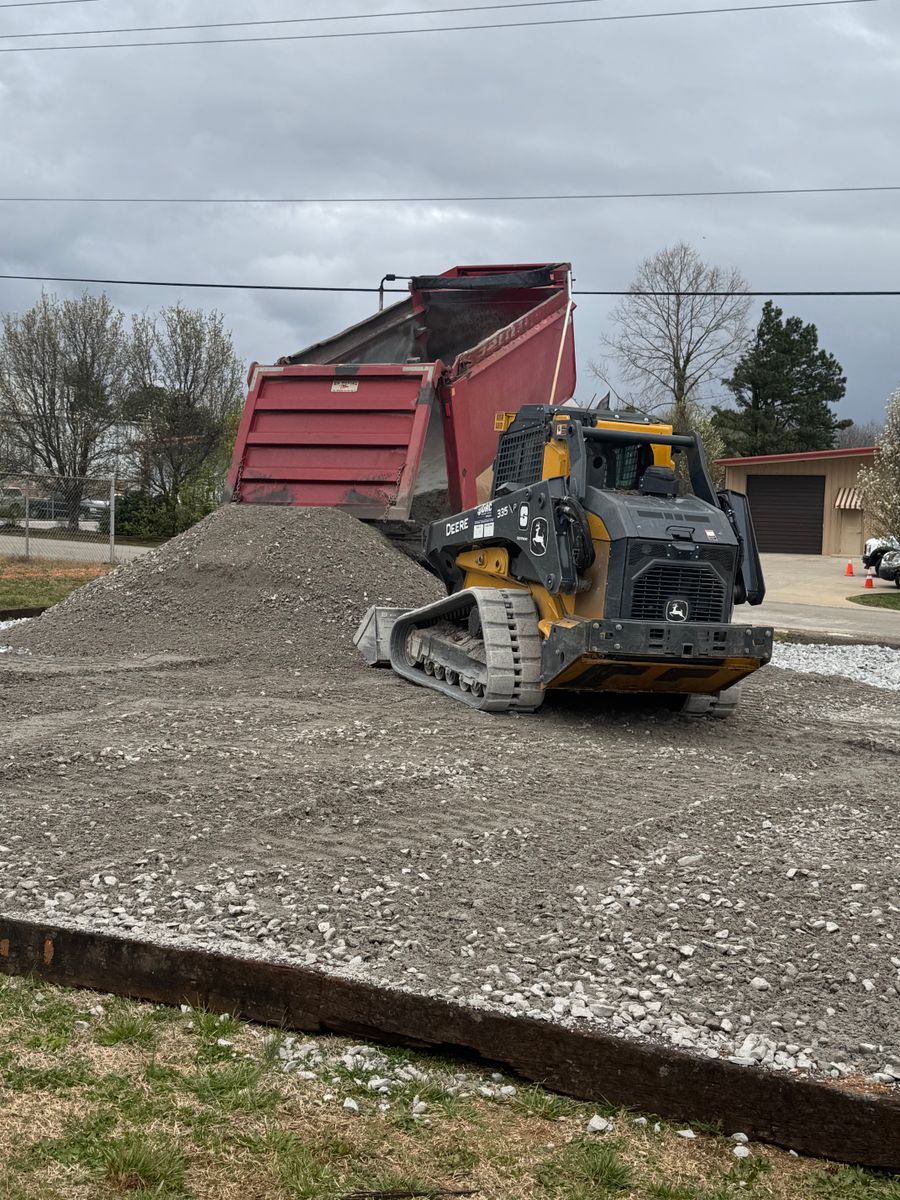 Site Preparation for Simmons land works in Sardis,, TN