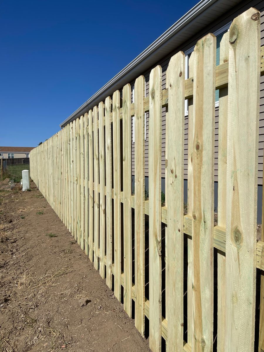 Residential Fence for DS Industries in Gillette, WY