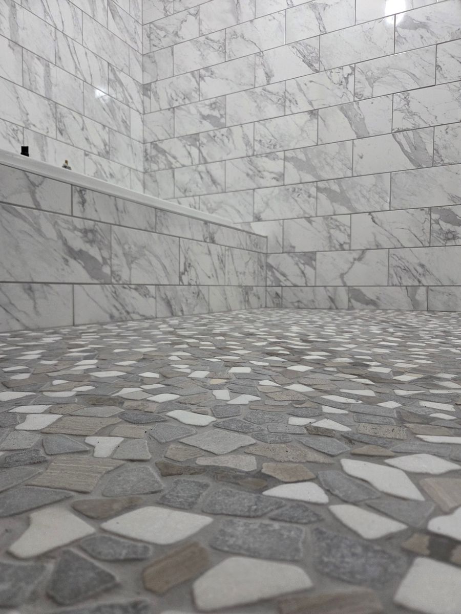 Bathroom Remodel for D&J Custom Floors in Nederland, TX