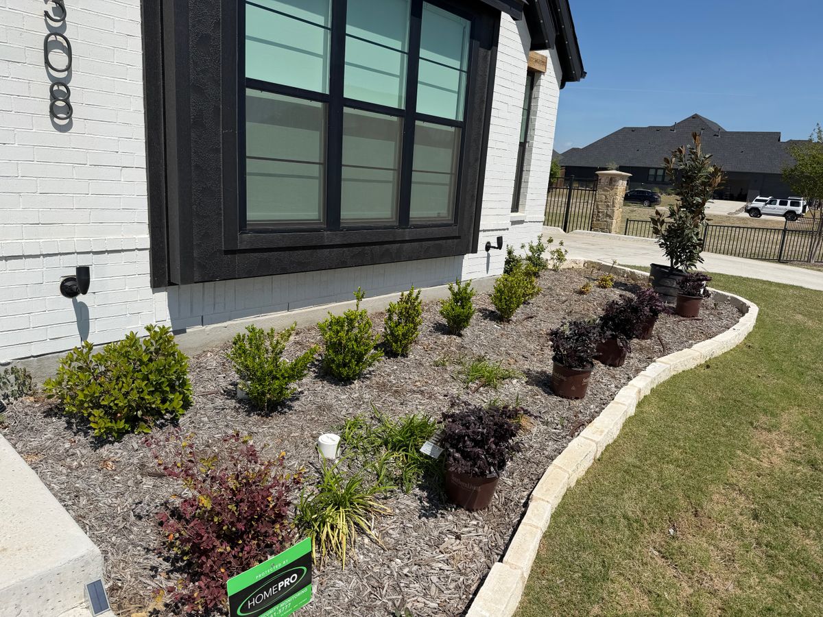 Mulch Installation for Landscape Legends in Roanoke, TX