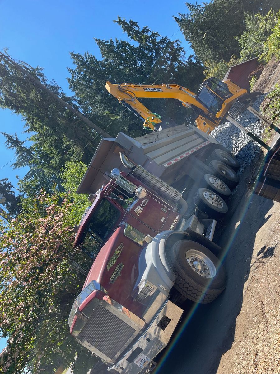 Gravel Hauling for AR Trucking & Excavation LLC in Stanwood, WA