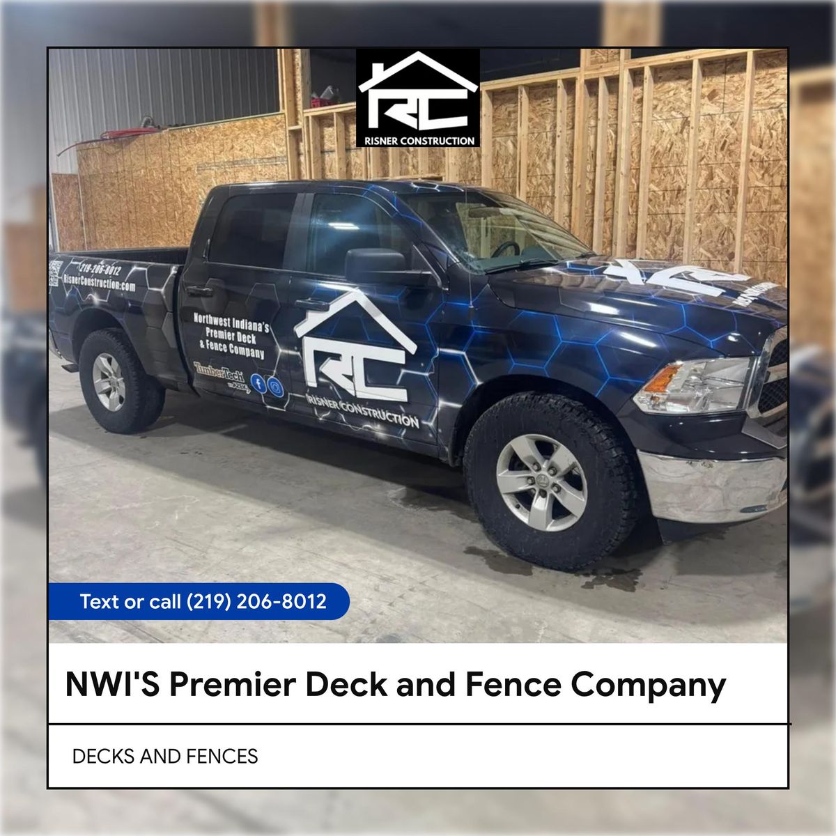 Deck & Fence Staining for Risner Construction in De Motte, IN