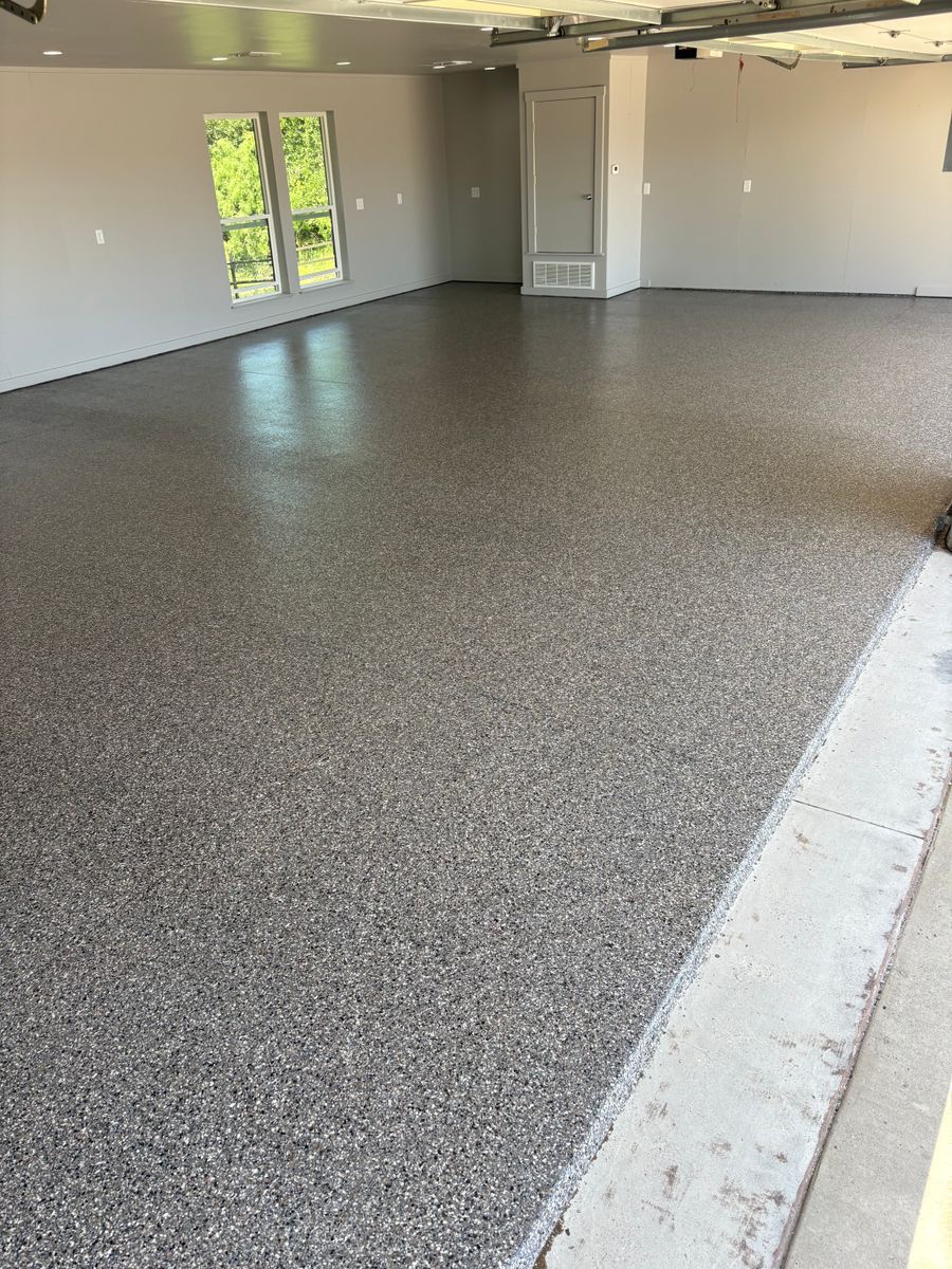 Epoxy Flooring Installation for Brazos Valley Concrete Coatings in Granbury, TX