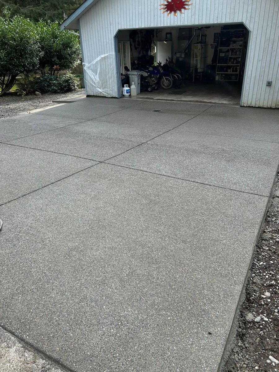 Concrete Driveways for MD Construction & Sewer in North Yelm, WA