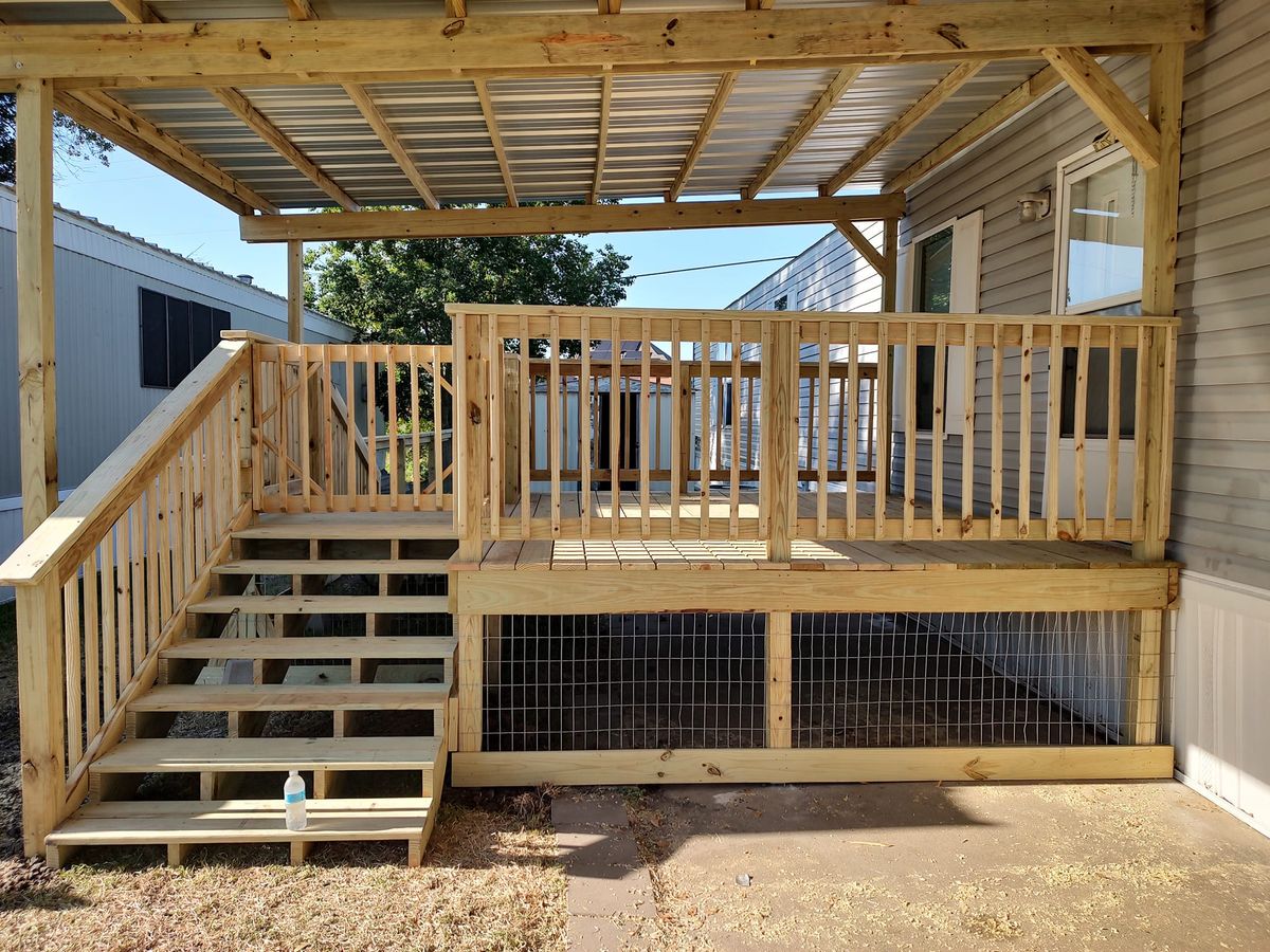 Deck & Patio Installation for Turbeville Construction, LLC in Freeport, TX