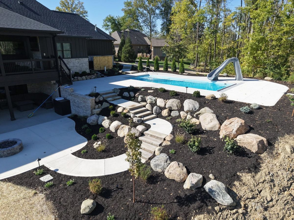 Hardscape Installation for Shaw Landscape and Design in Greenfield, IN