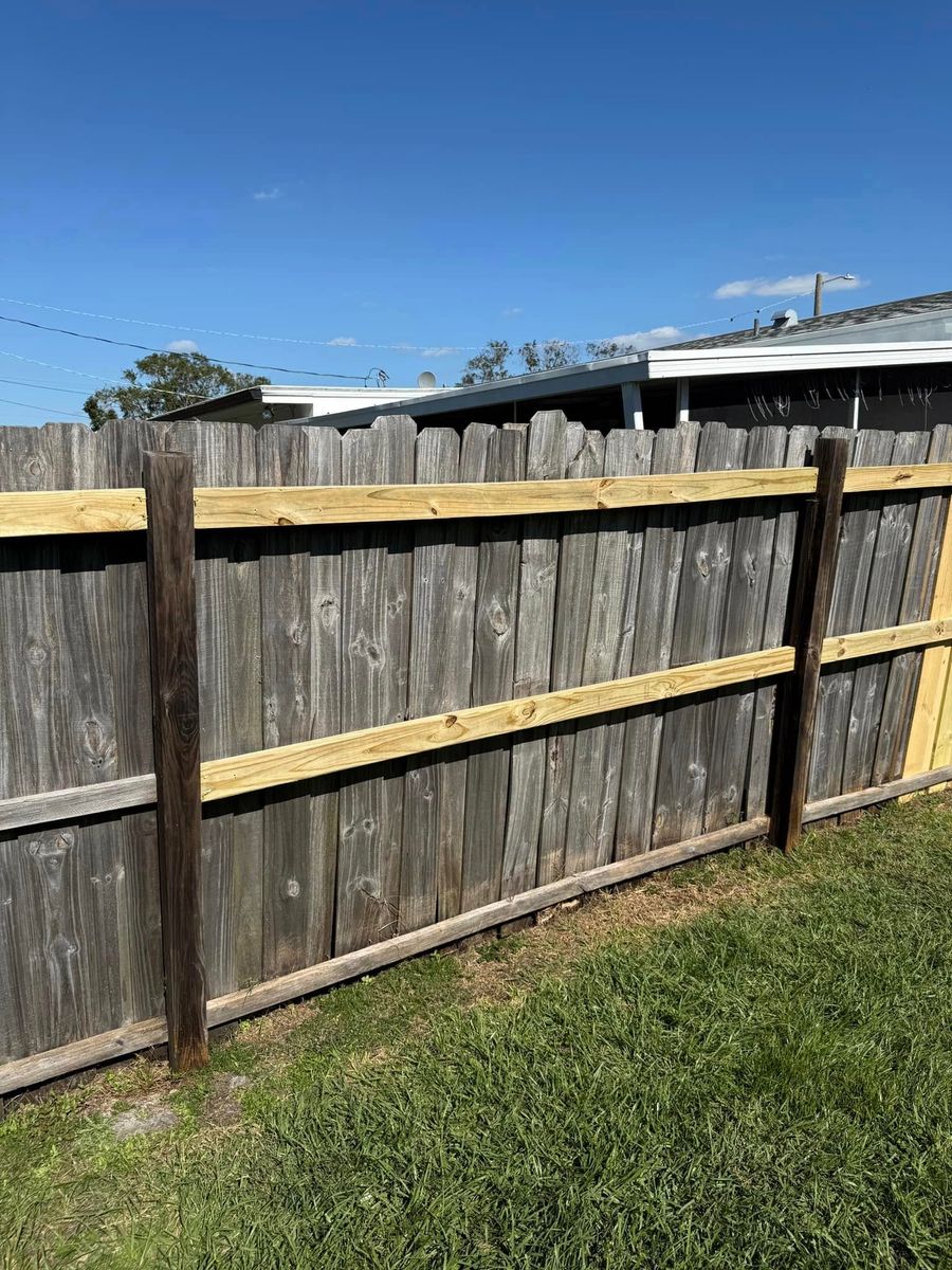 Wooden Fence Repairs for Smith & Sons Fence Company in Riverview, FL