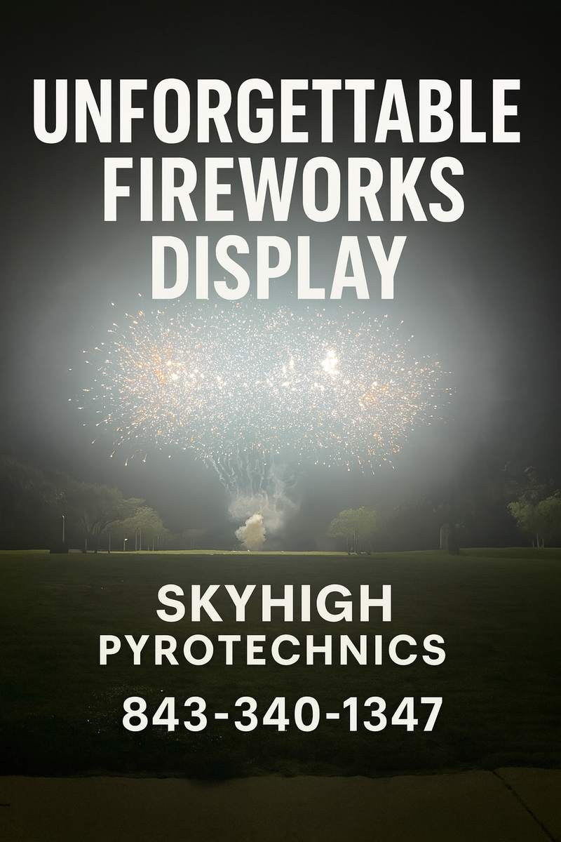 Holiday Events Firework Show for Sky High Pyrotechnics & Fireworks in Horry County, SC