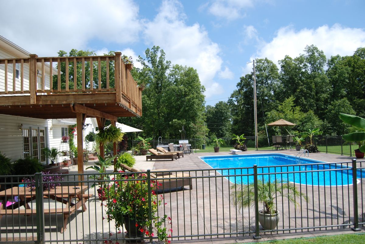 Pools and decks for JW Johnson Construction in Linden, TN