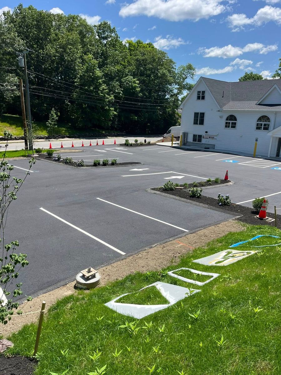 Striping for Cates Sealcoating and Striping in Charlton, MA