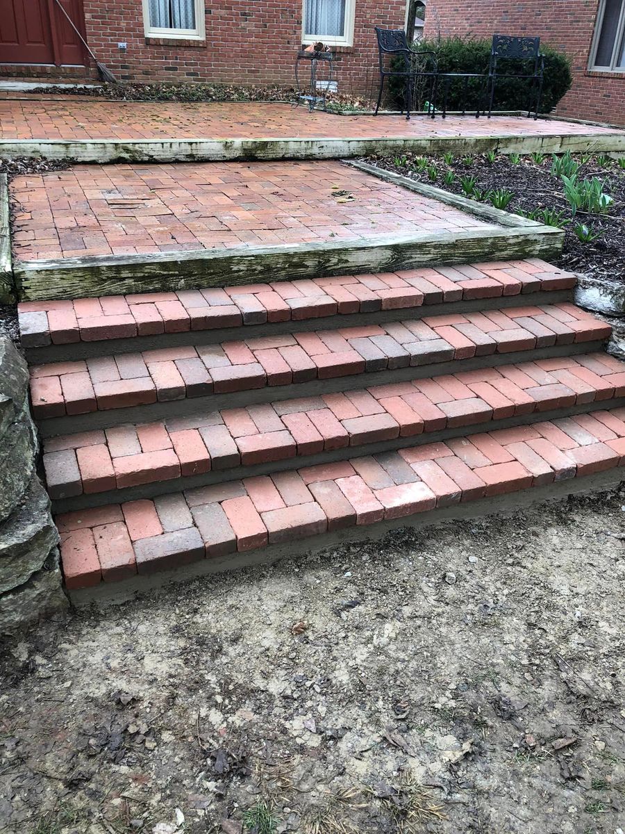 Step Installation for Whyde Masonry in Beech Grove, IN